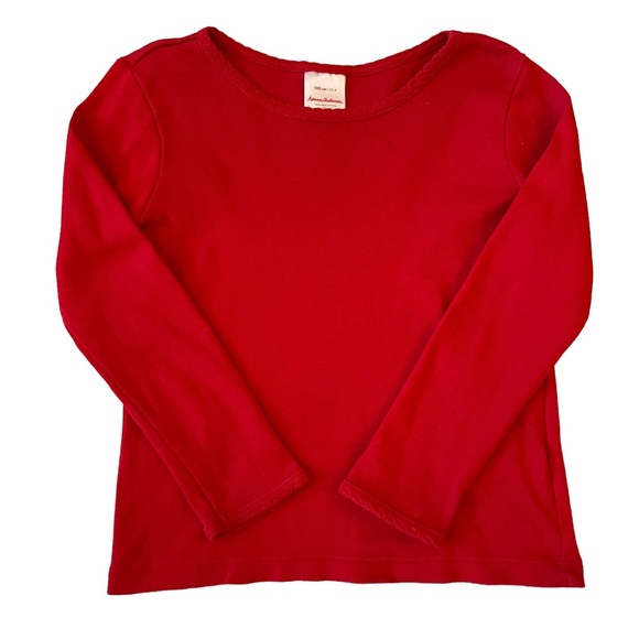 Hanna Andersson Other - Hanna Andersson Red Long Sleeve Tee 100% Pima Cotton, sz 4(100).